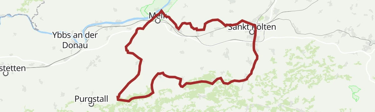 Route map: stp Route #7 Melk Alpine Foothills